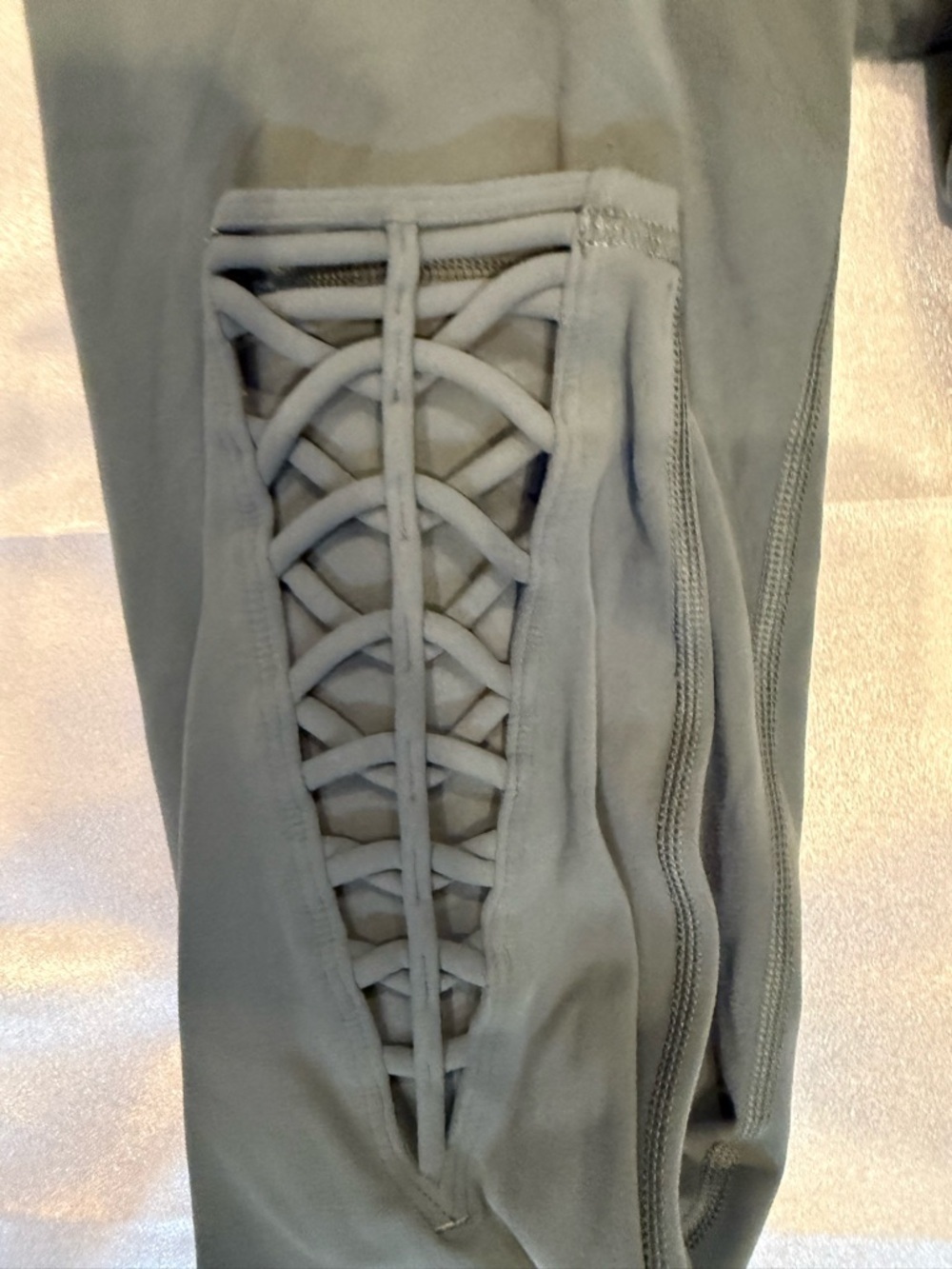 Athleta Olive Green High-Waist Performance Leggings - Picture 7 of 7